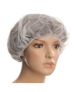 Disposable beret cap, non-woven 58 cm, white op. (100pcs)