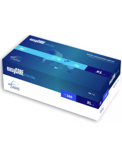 RĘKAWICE EASYCARE NITRYLOWE NIEBIESKIE,BEZPUDR. L